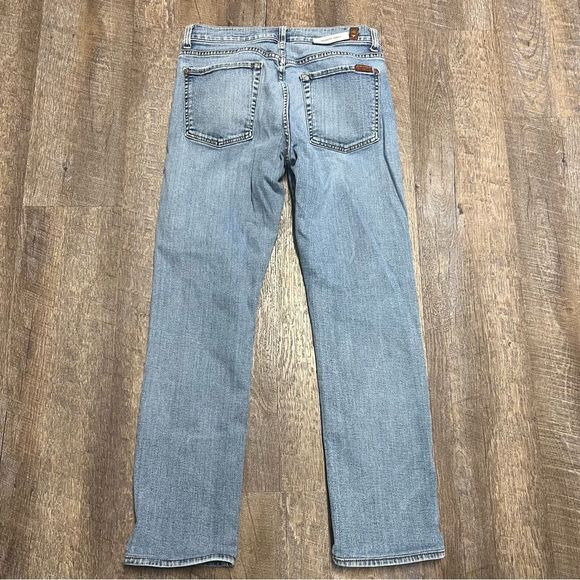 7 FOR ALL MANKIND Jeans Womens 31 Blue Slimmy Cashmere Blend Japanese Fabric - Picture 6 of 10